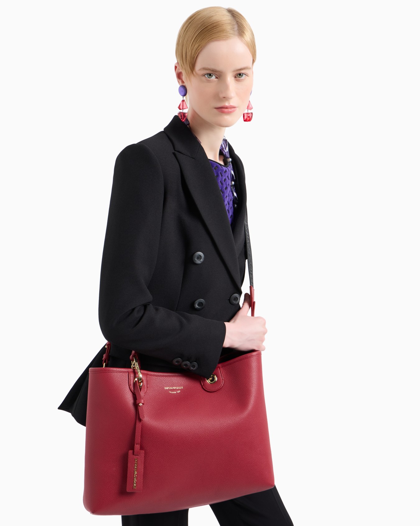 Medium MyEA shopper bag with deer print Slide 7