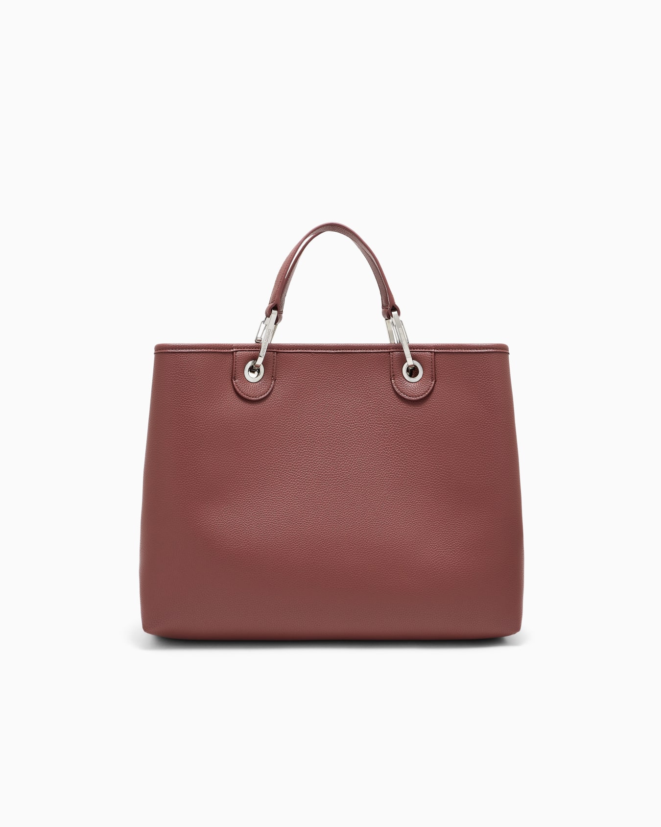 Shopping bag with a pebbled texture and dual top handles Slide 2