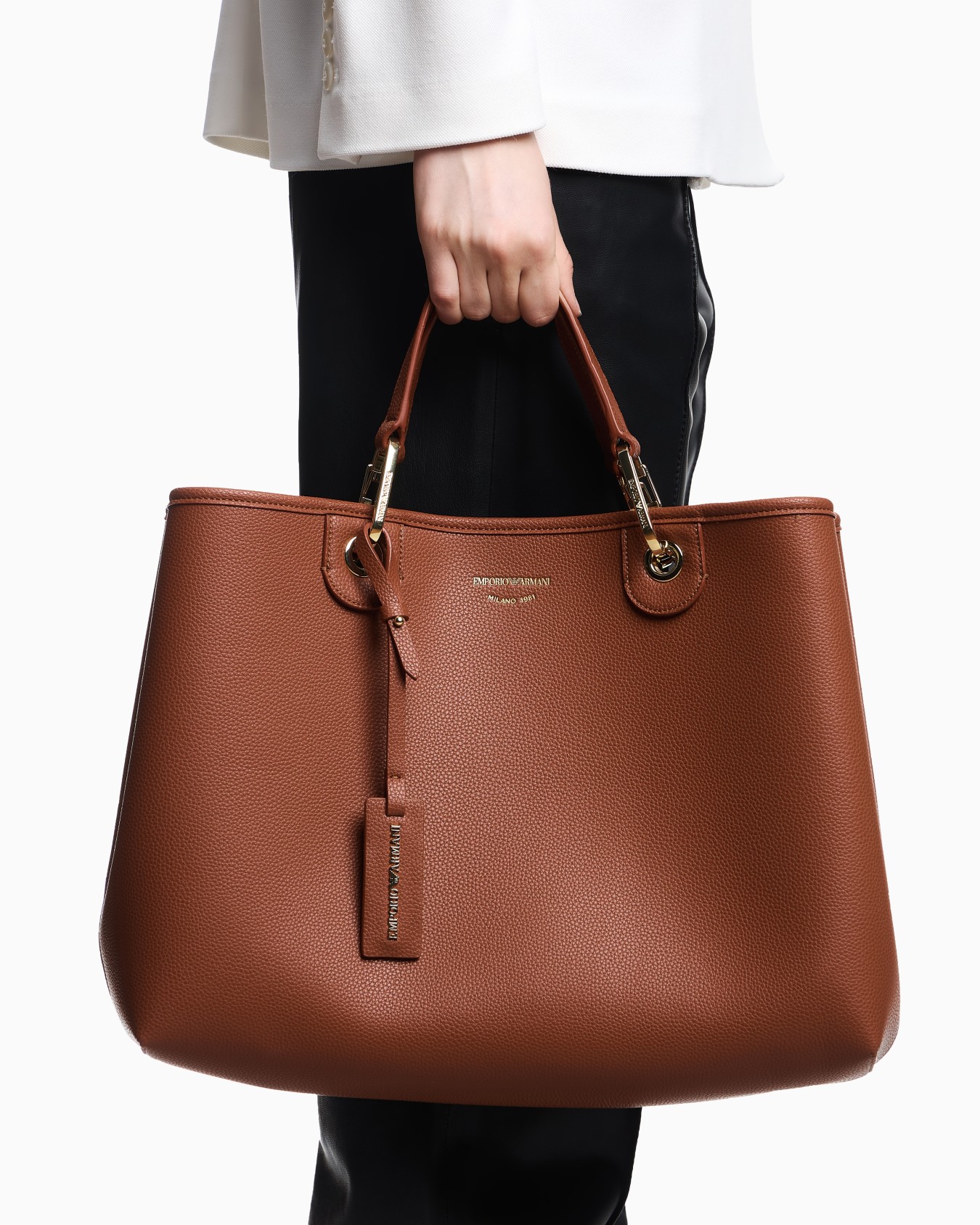 Medium MyEA shopper bag with deer print Slide 7
