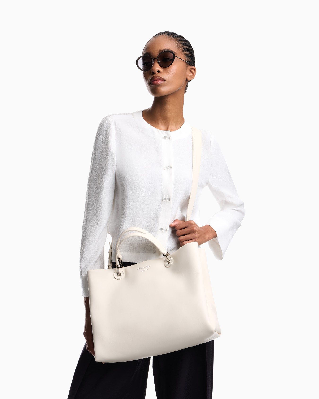 MyEA mittelgroßer Shopper aus Nappaleder Folie 7