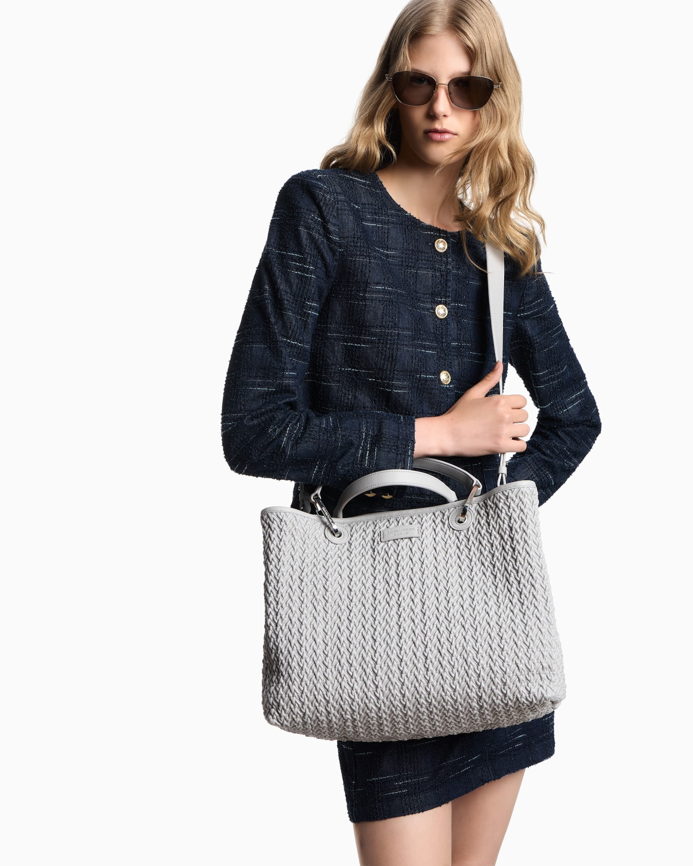 Quilted-effect medium MyEA shopper bag Slide 7