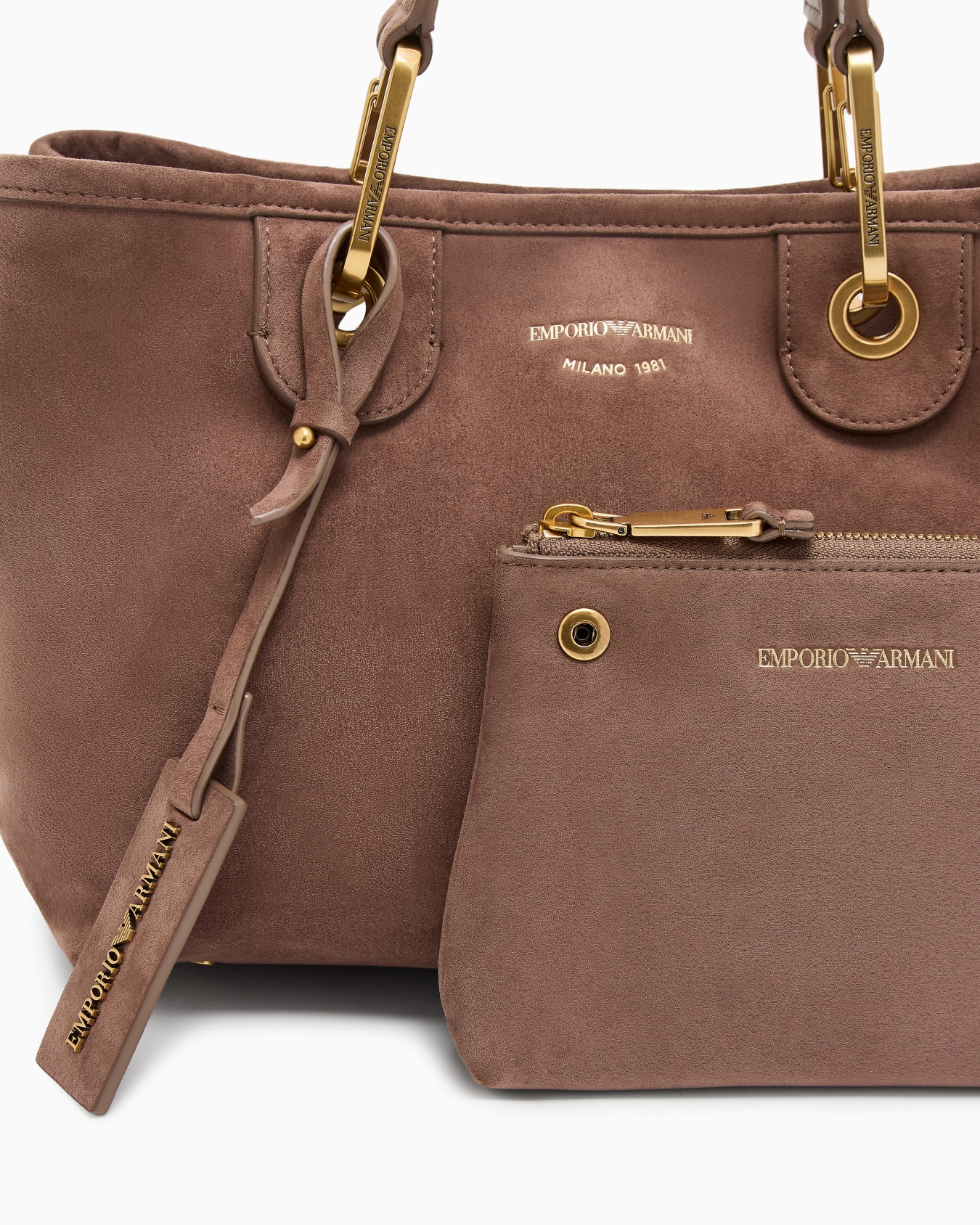 Faux suede small MyEA shopper bag Slide 5