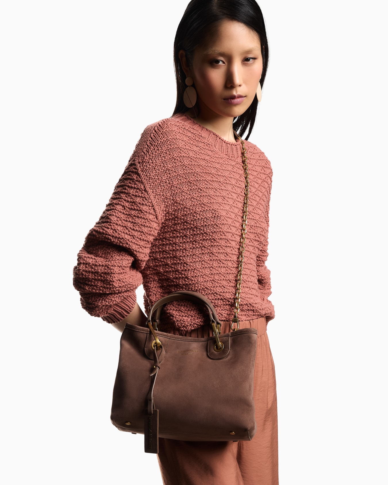 Bolso shopper MyEA pequeño en material efecto ante Diapositiva 7