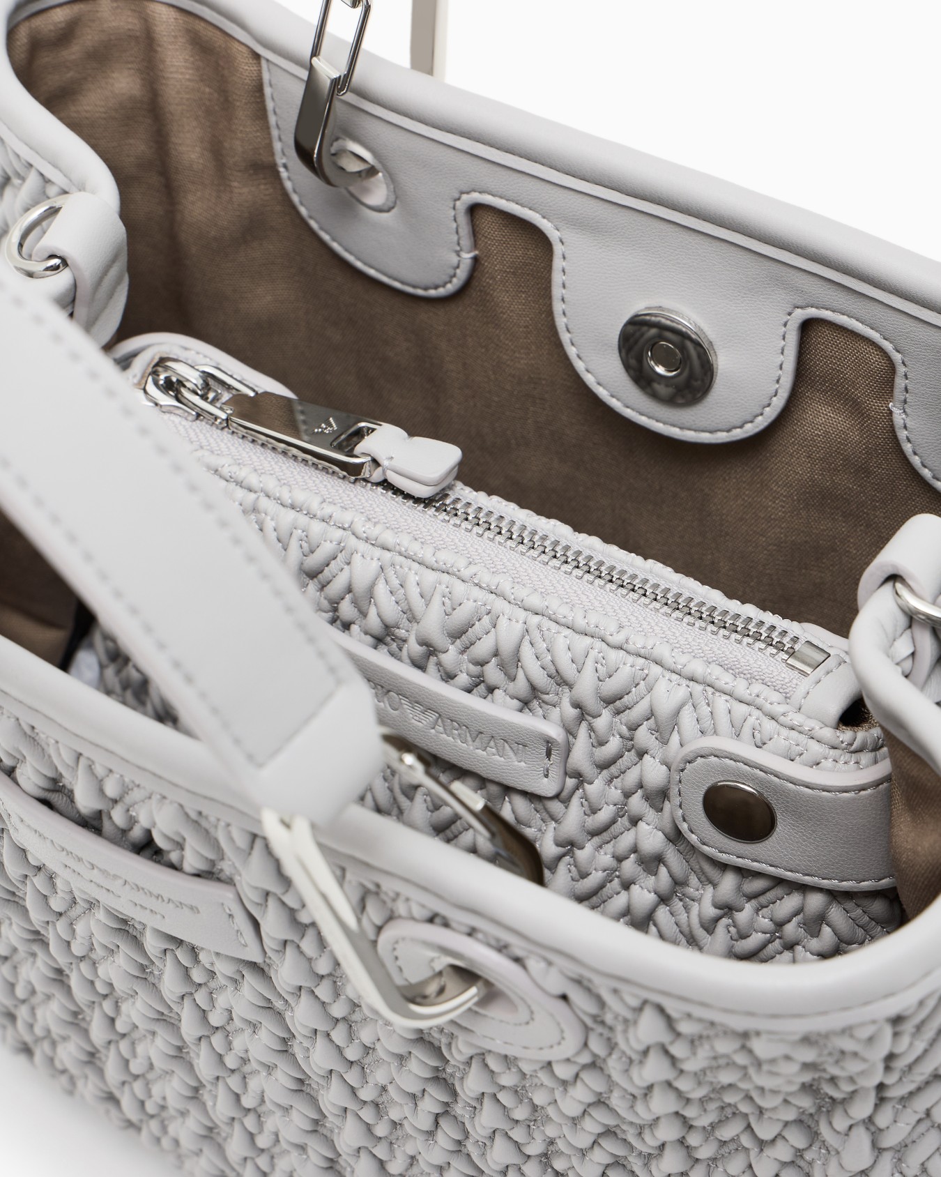 Quilted-effect small MyEA shopper bag Slide 3