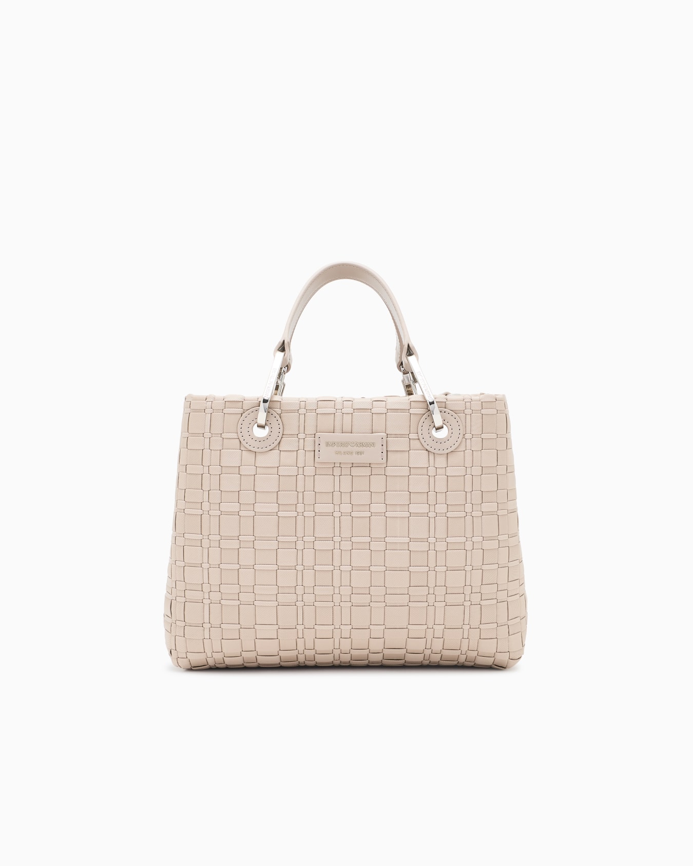 MyEA small shopper bag in woven nylon Slide 0