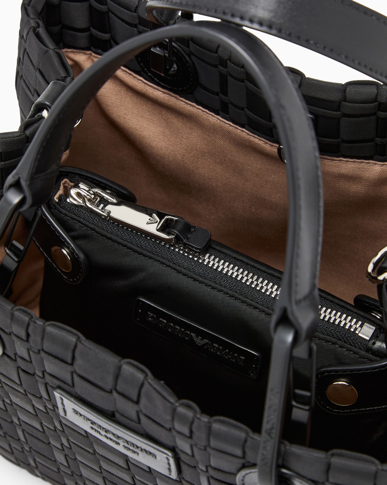 Bolso shopper MyEA pequeño en nailon trenzado Diapositiva 3