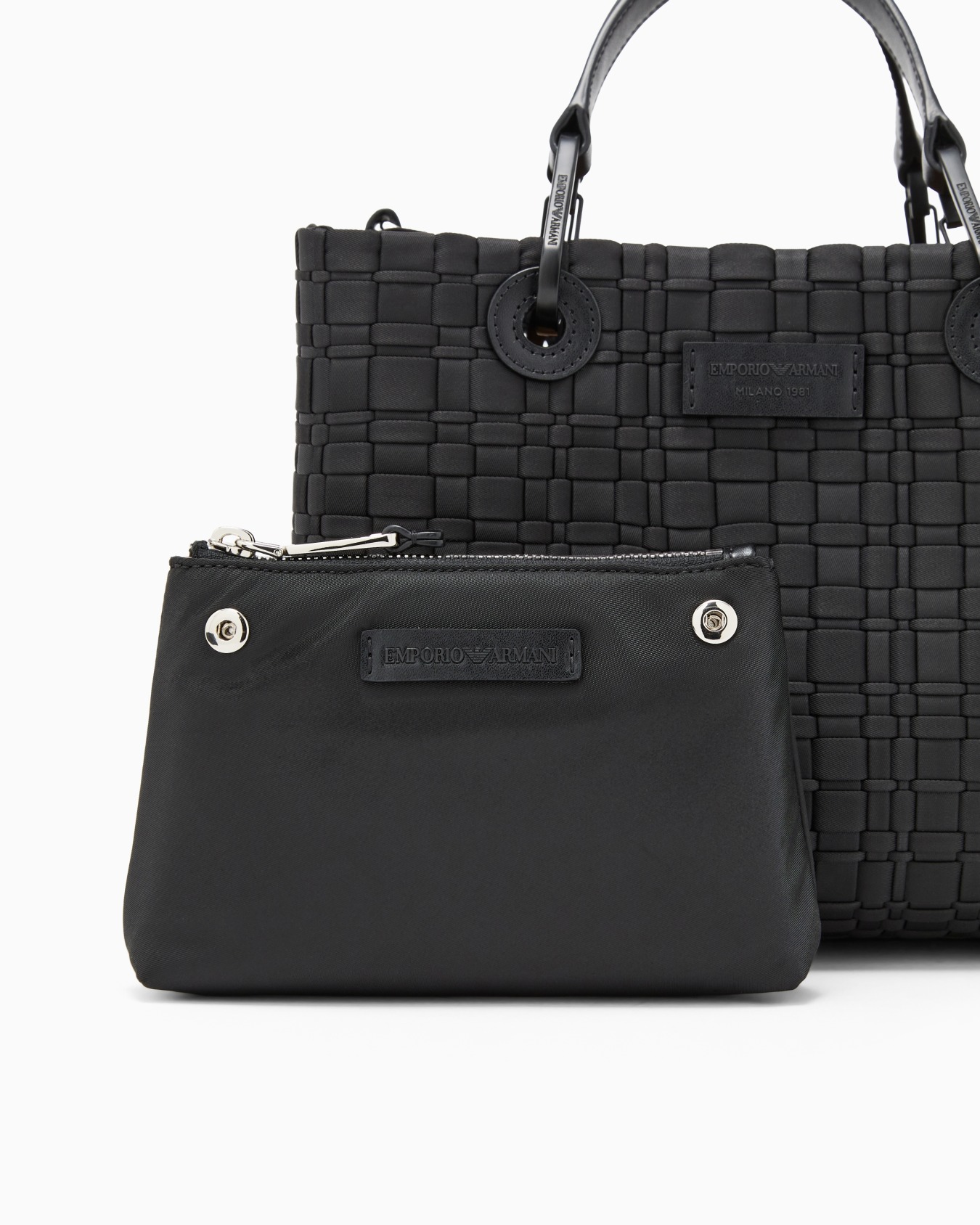 Bolso shopper MyEA pequeño en nailon trenzado Diapositiva 4