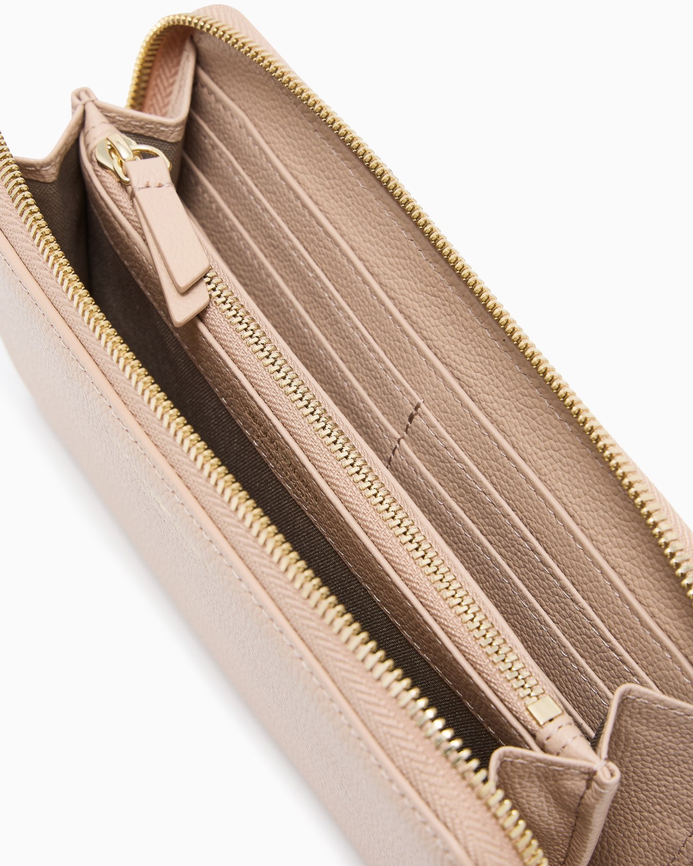 Cartera de piel con cremallera perimetral y estampado de ciervo Diapositiva 2