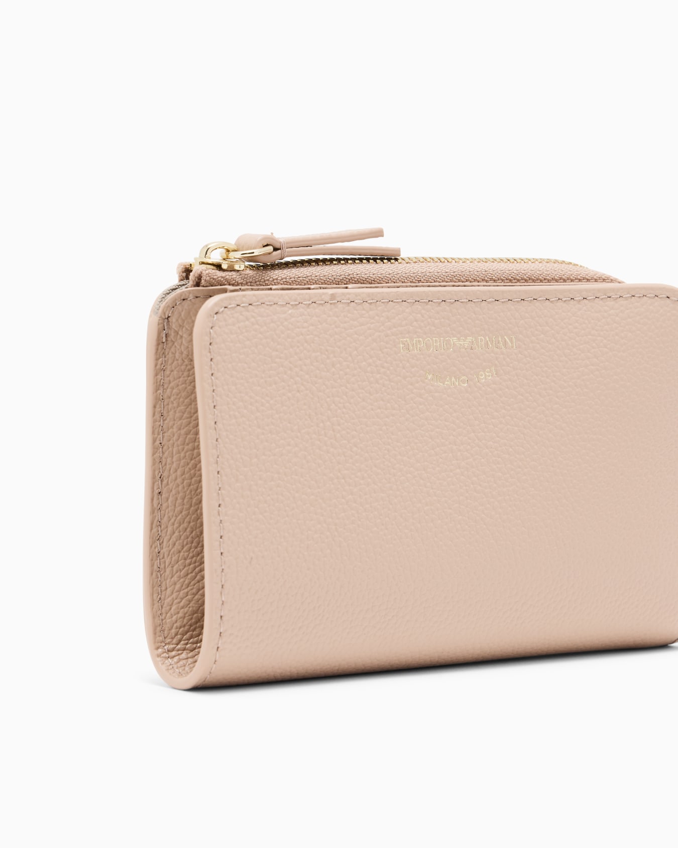 Cartera plegable de piel con estampado de ciervo Diapositiva 3