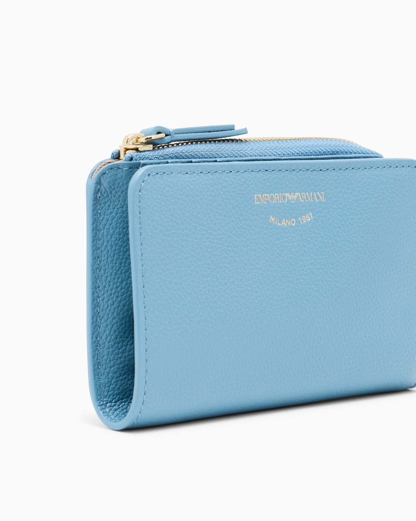 Cartera plegable de piel con estampado de ciervo Diapositiva 3