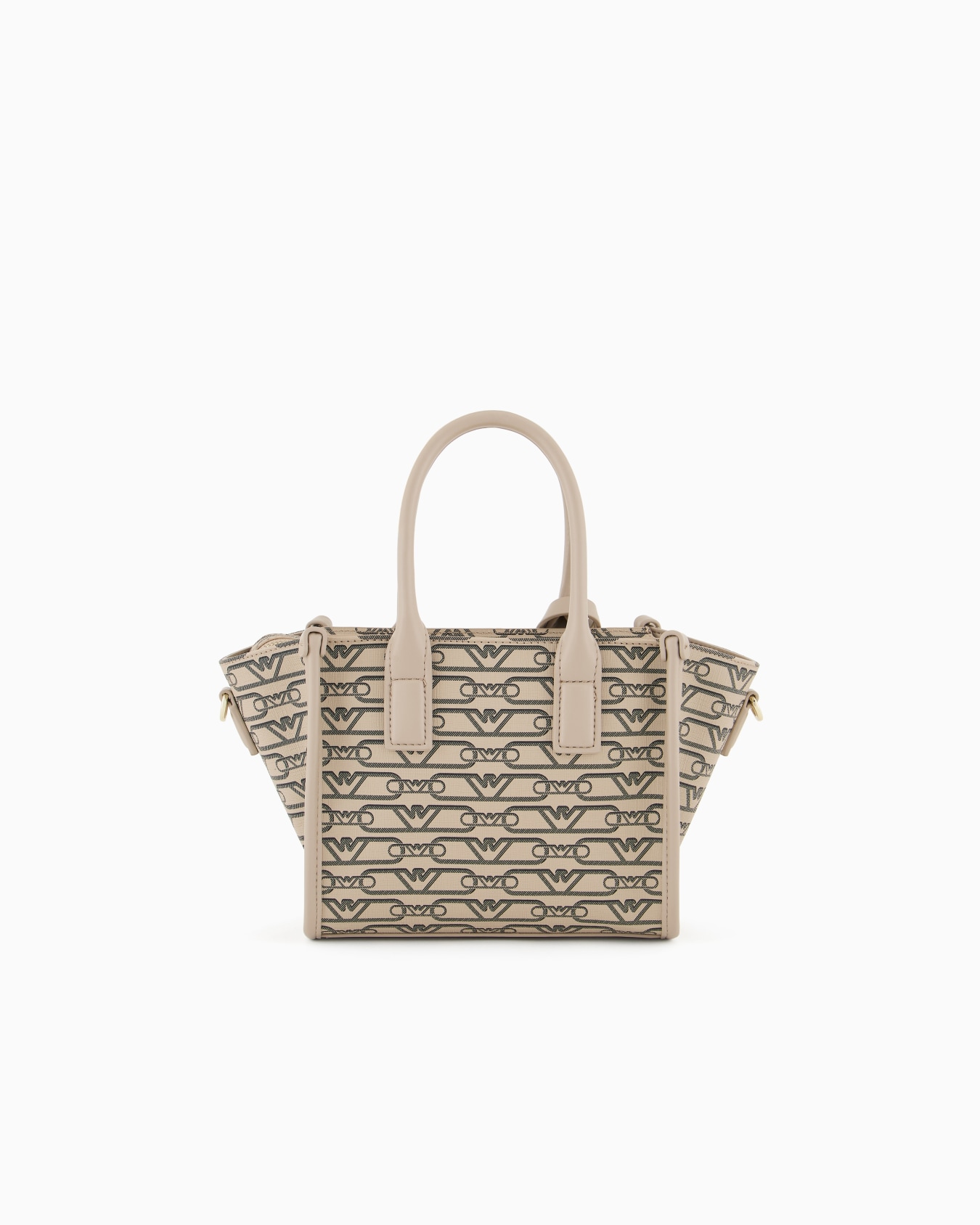Small shopper bag with all-over monogram print Slide 2