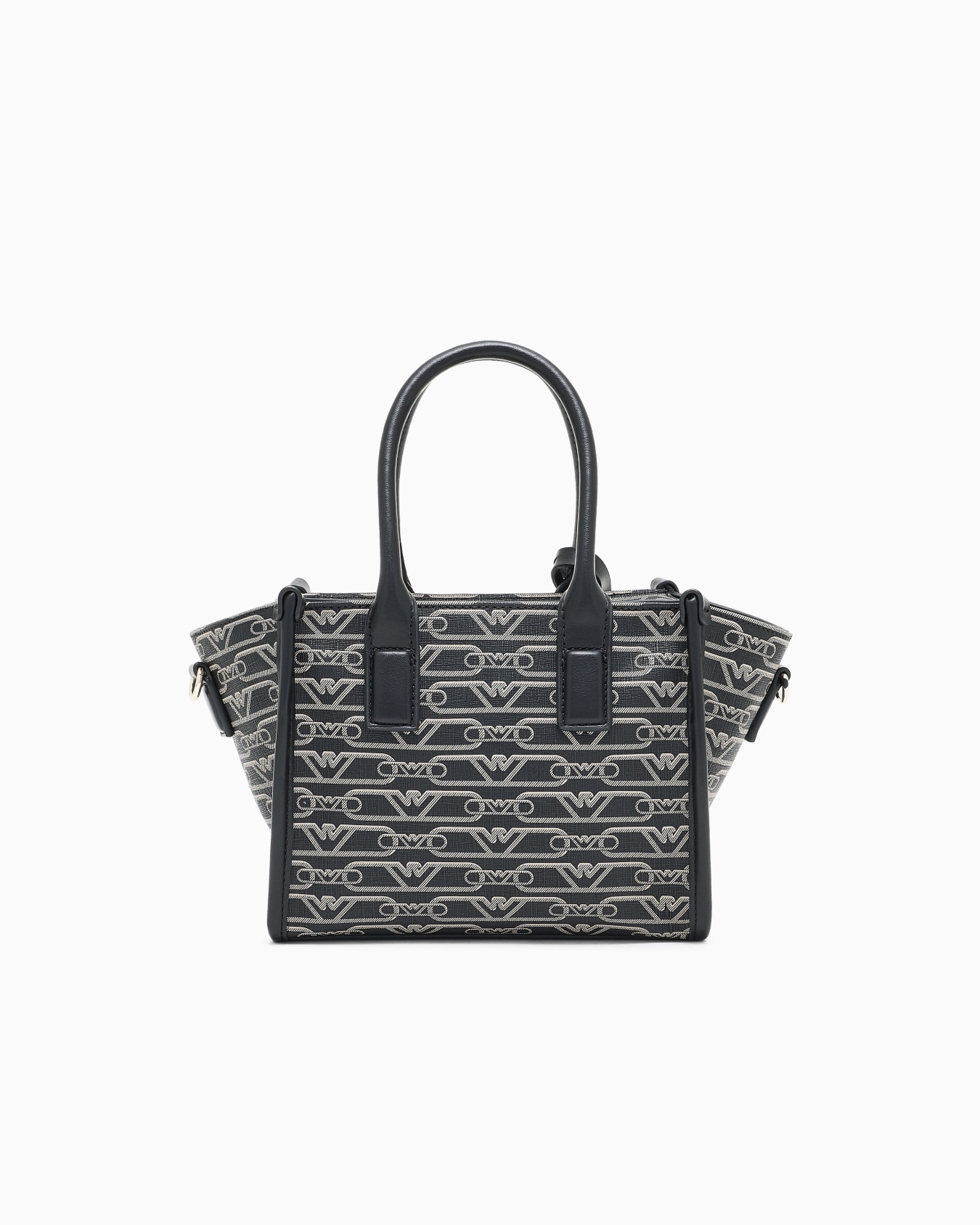 Small shopper bag with all-over monogram print Slide 2