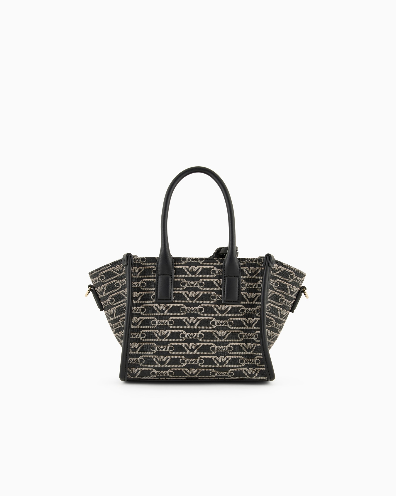 Small shopper bag with all-over monogram print Slide 3