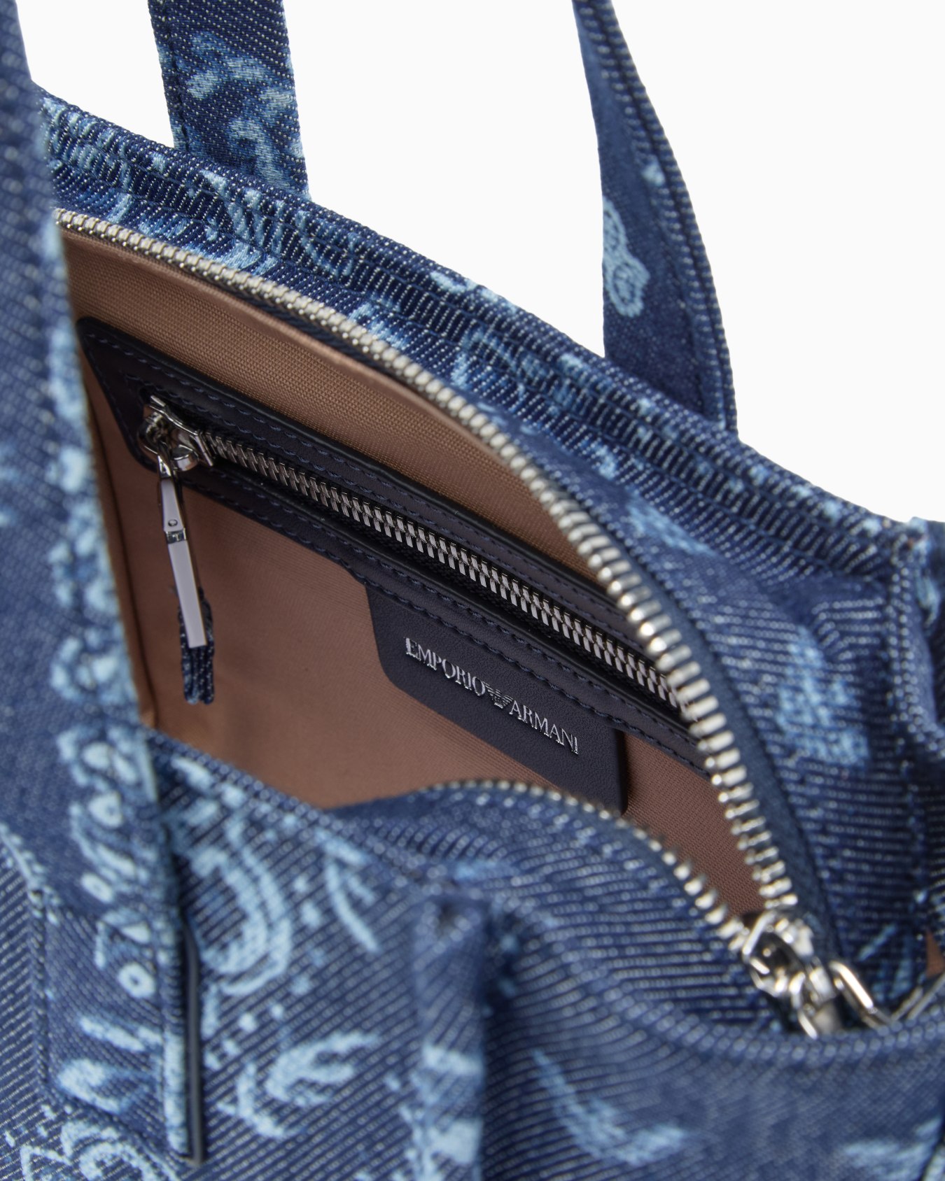 Bolso shopper pequeño de lona con estampado de bandana Diapositiva 3