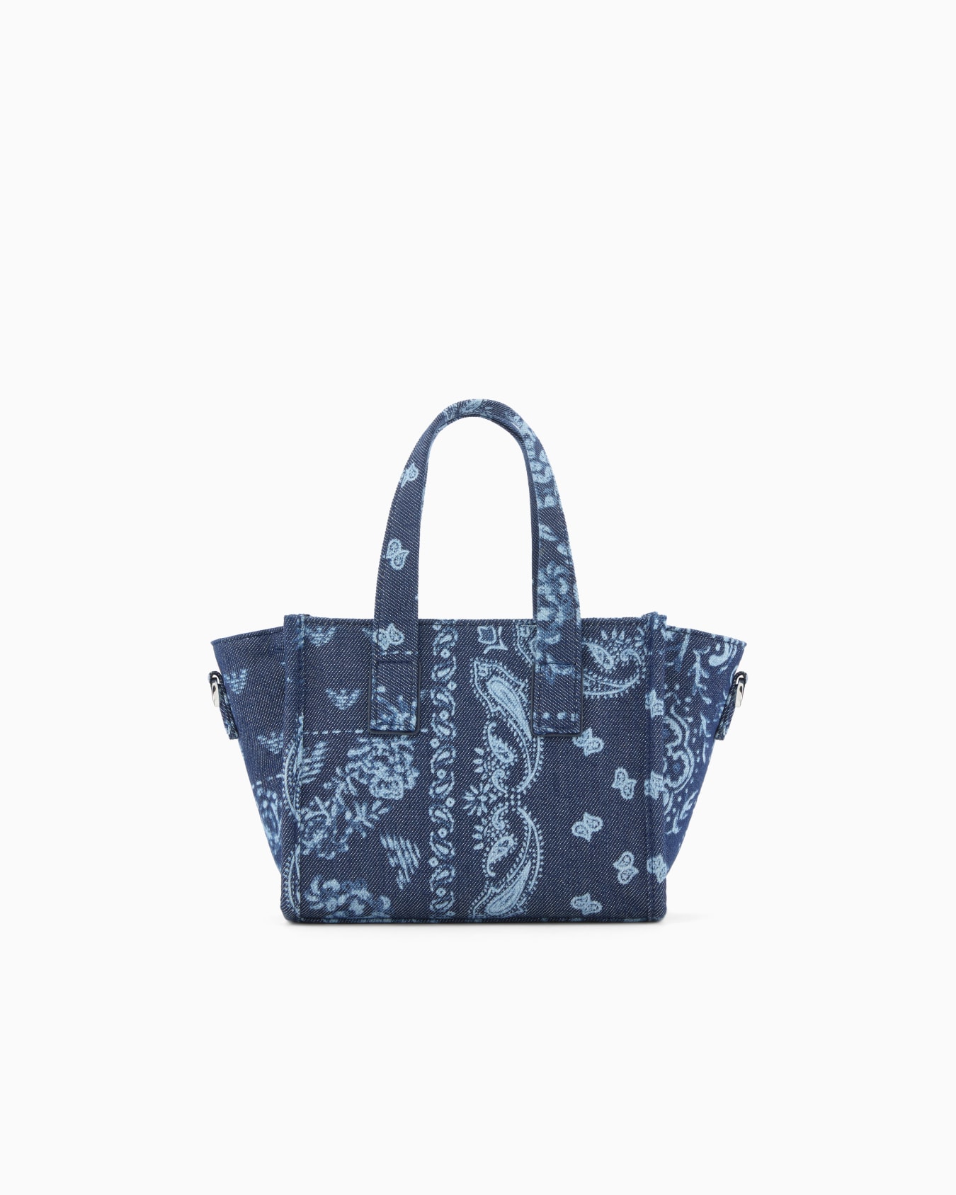 Bolso shopper pequeño de lona con estampado de bandana Diapositiva 2