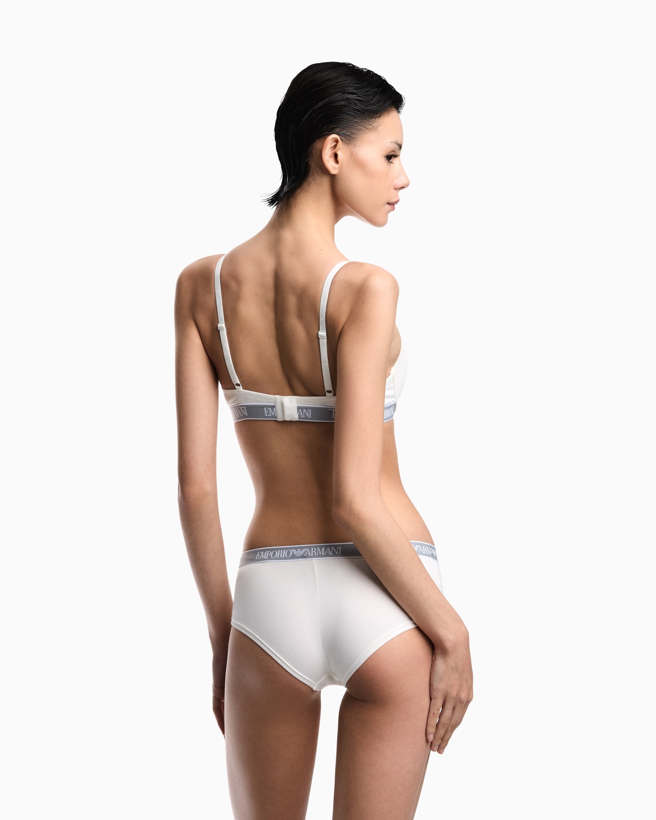 ASV Iconic organic jersey push-up bra with logo underband Slide 2