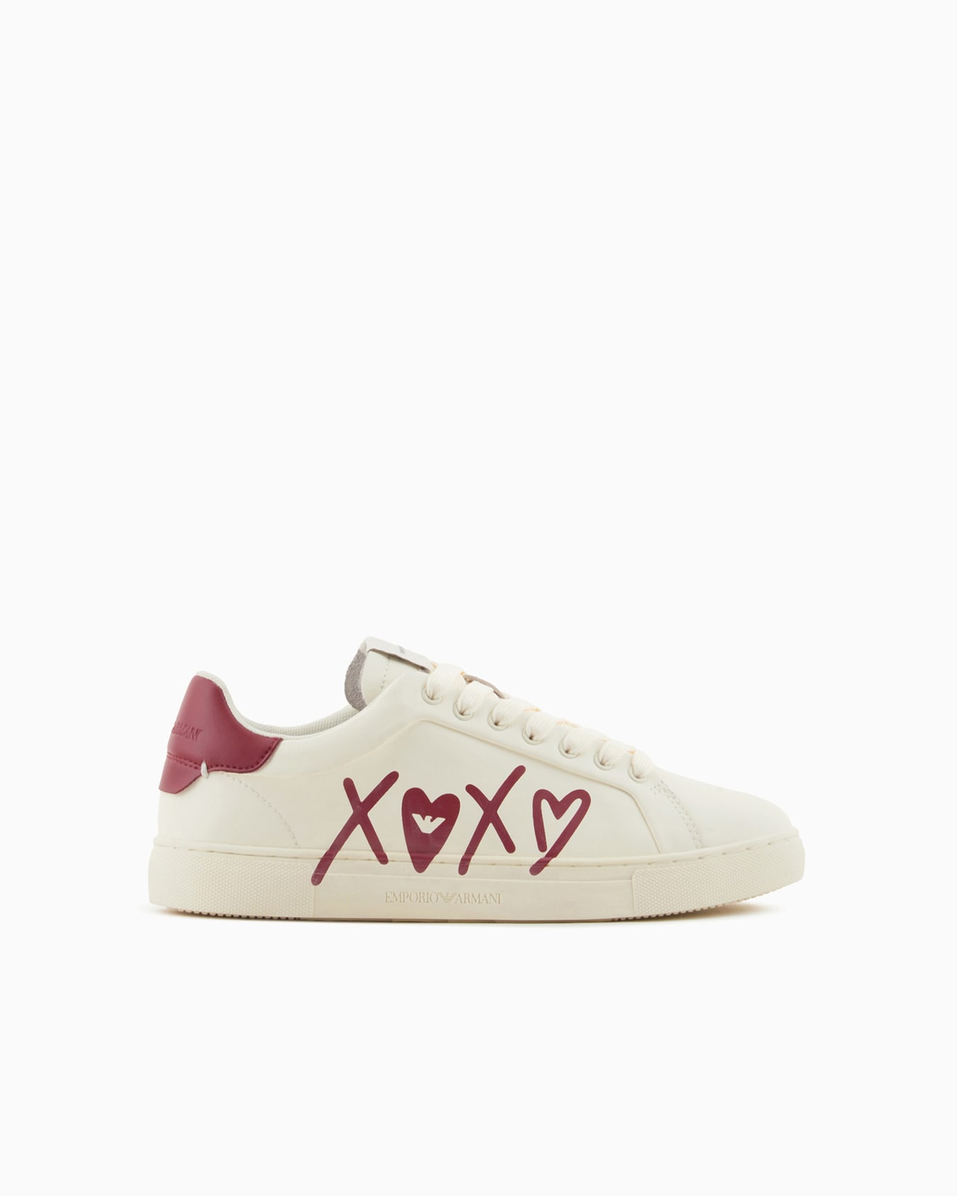 Leather sneakers with XOXO logo Slide 0