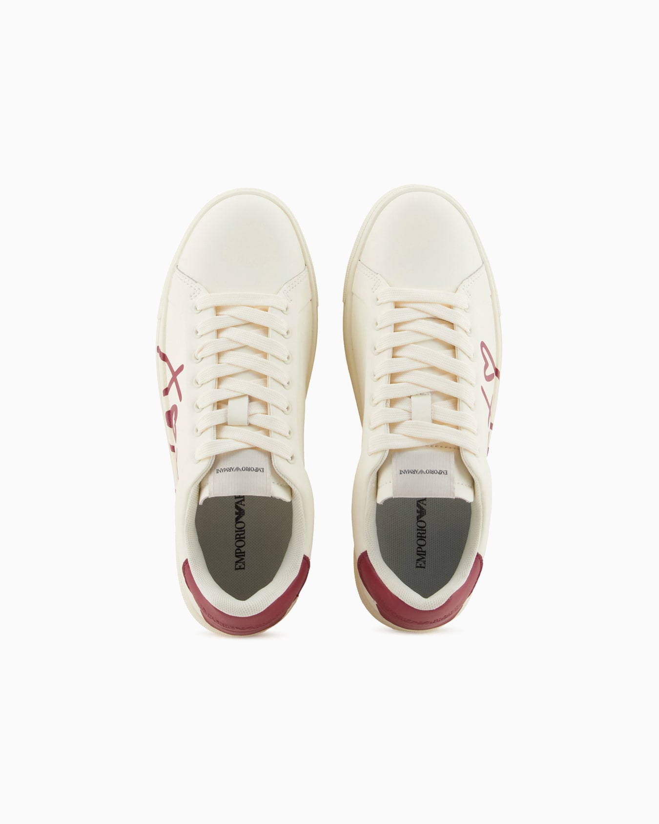 Leather sneakers with XOXO logo Slide 2