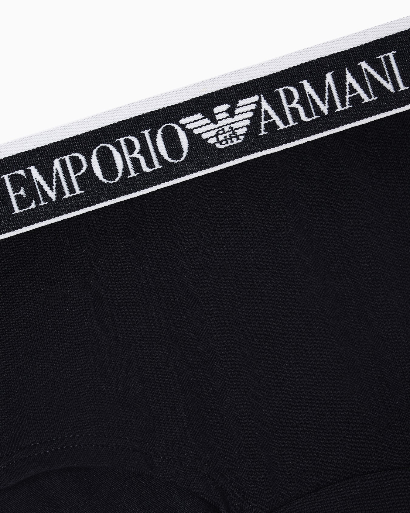 ASV Iconic organic-cotton boy shorts with logo waistband Slide 3