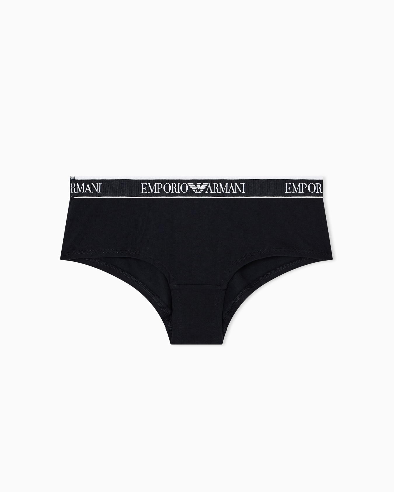 ASV Iconic organic-cotton boy shorts with logo waistband Slide 0