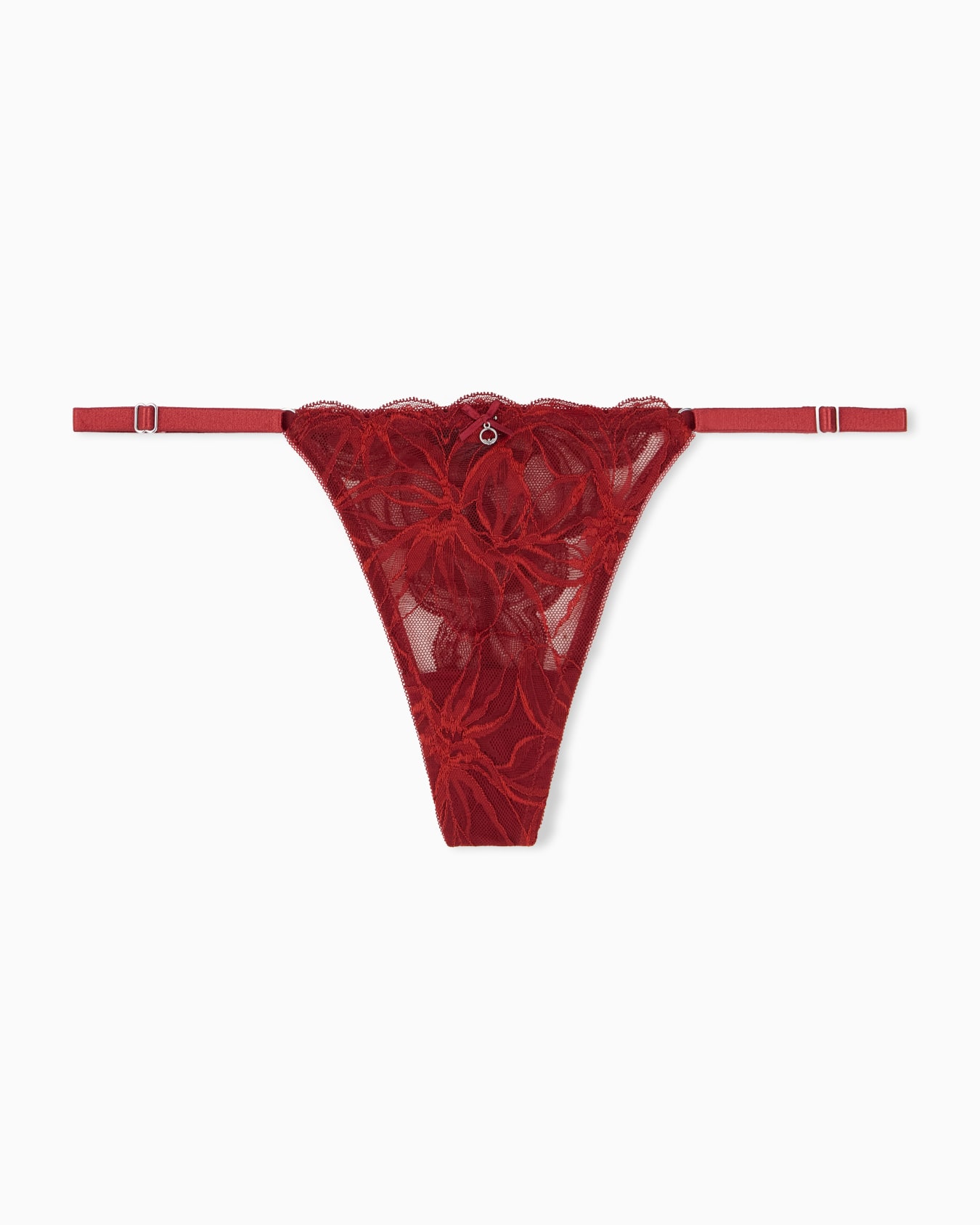 T-thong in eternal lace with a cotton gusset Slide 0