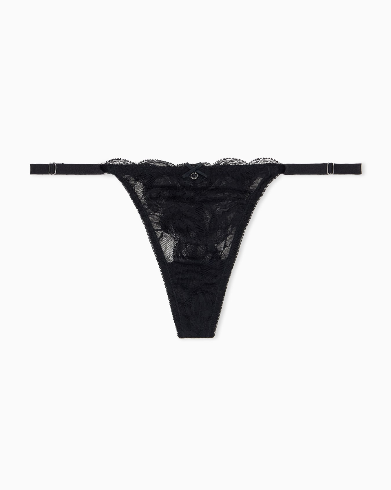 T-thong in eternal lace with a cotton gusset Slide 0