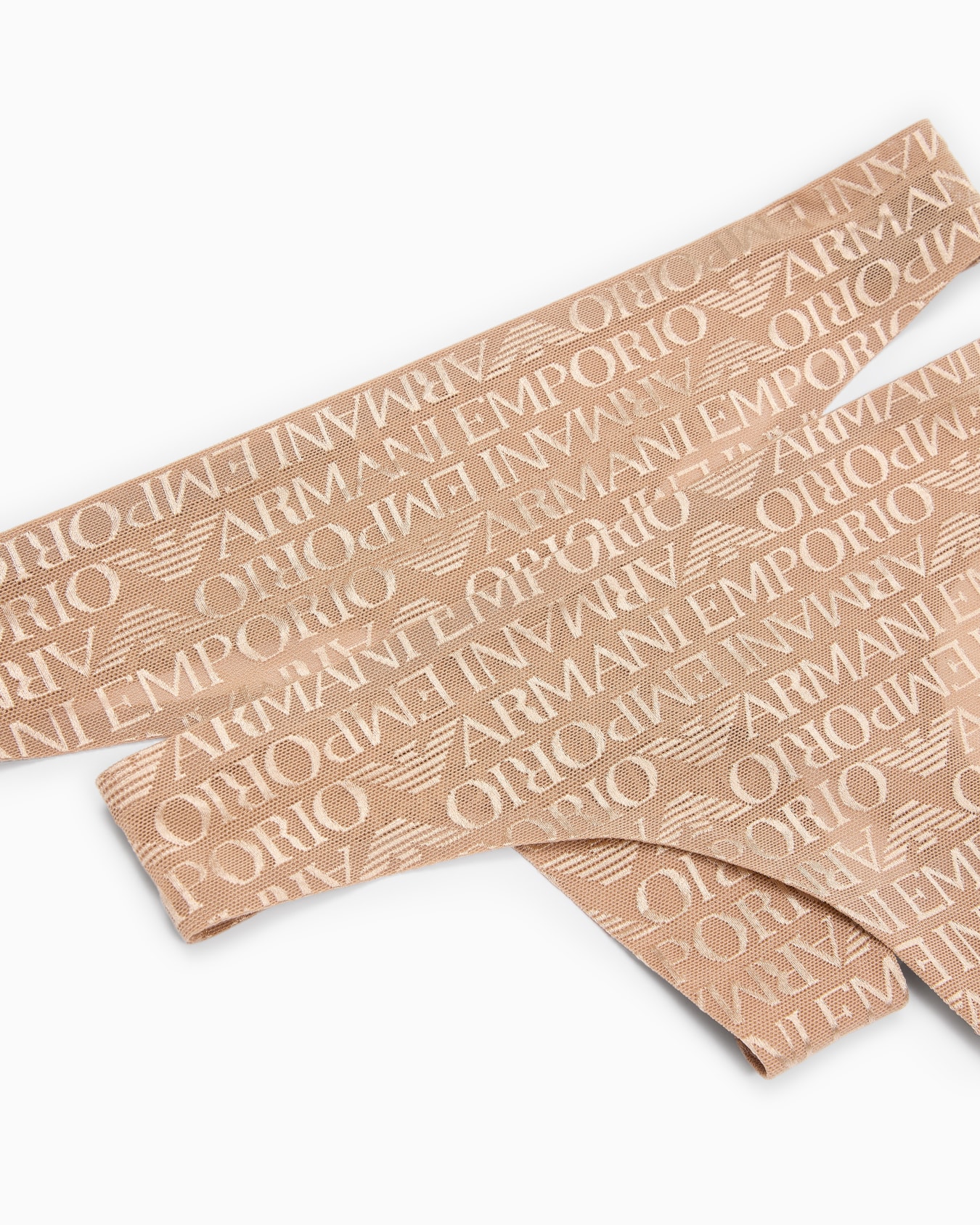 Paquete de dos tangas de malla reciclada con inscripción integral del logotipo ASV Diapositiva 3