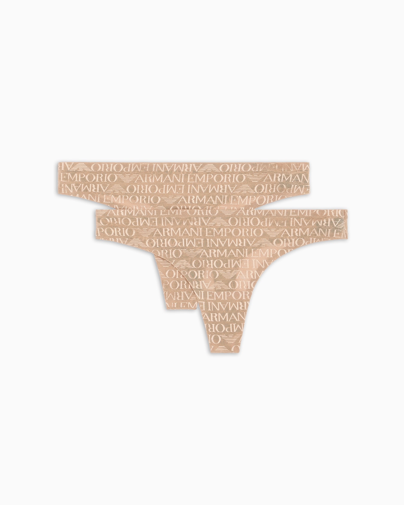 Paquete de dos tangas de malla reciclada con inscripción integral del logotipo ASV Diapositiva 0