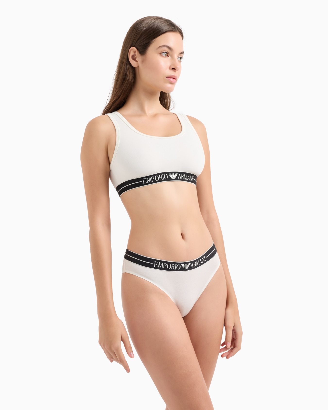 Two-pack of ASV organic-cotton briefs with logo waistband Slide 1