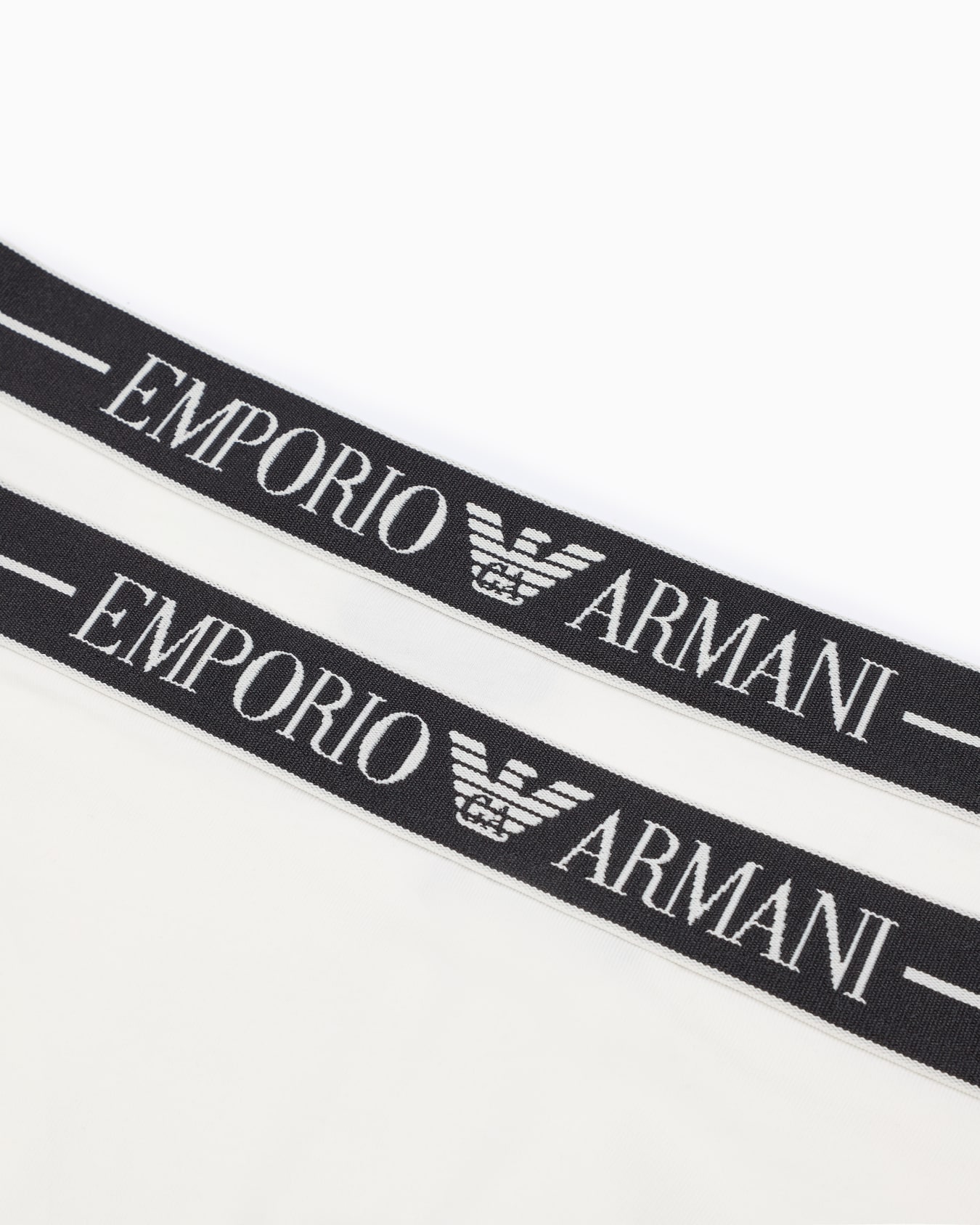 Two-pack of ASV organic-cotton briefs with logo waistband Slide 3