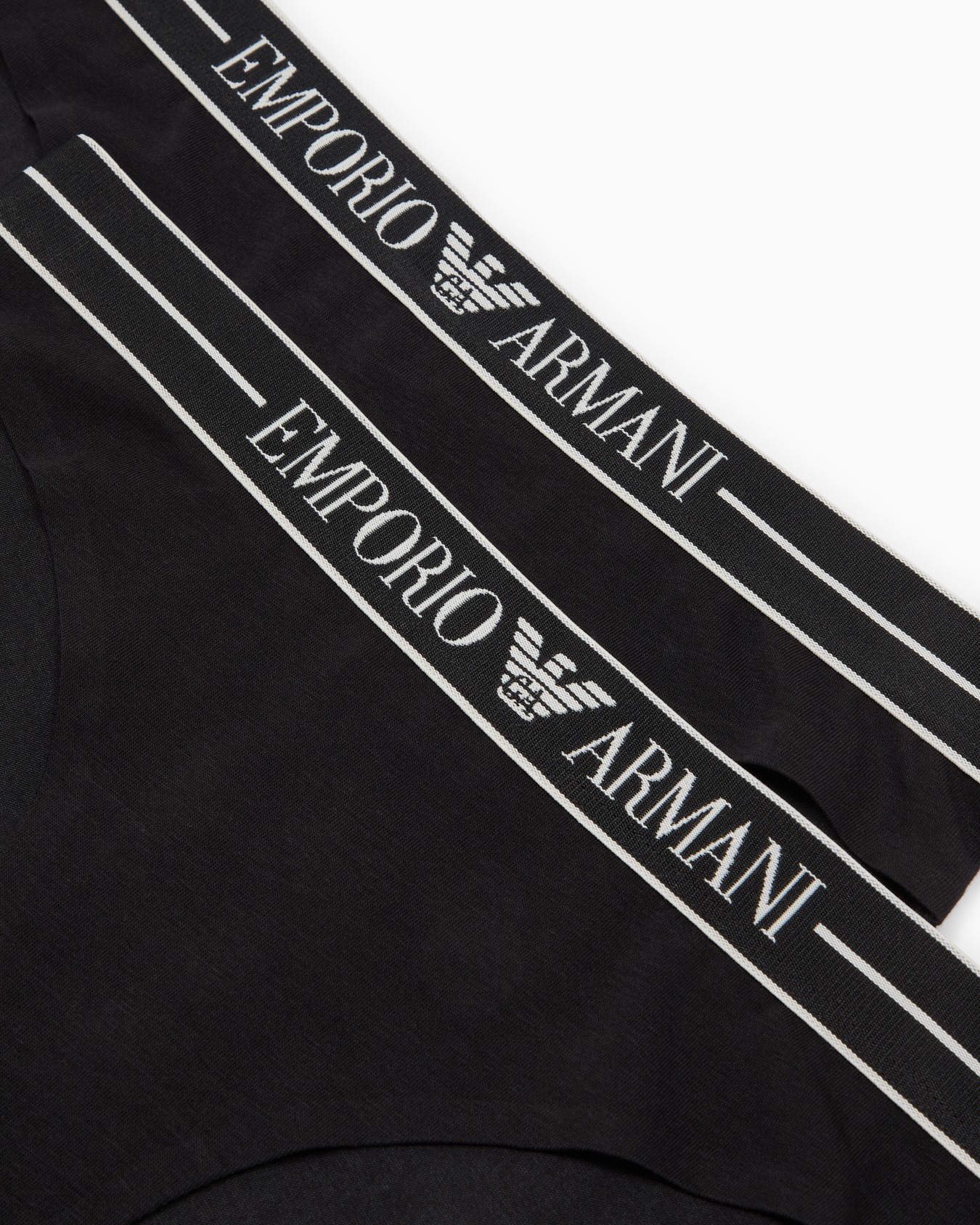 Two-pack of ASV organic-cotton briefs with logo waistband Slide 3