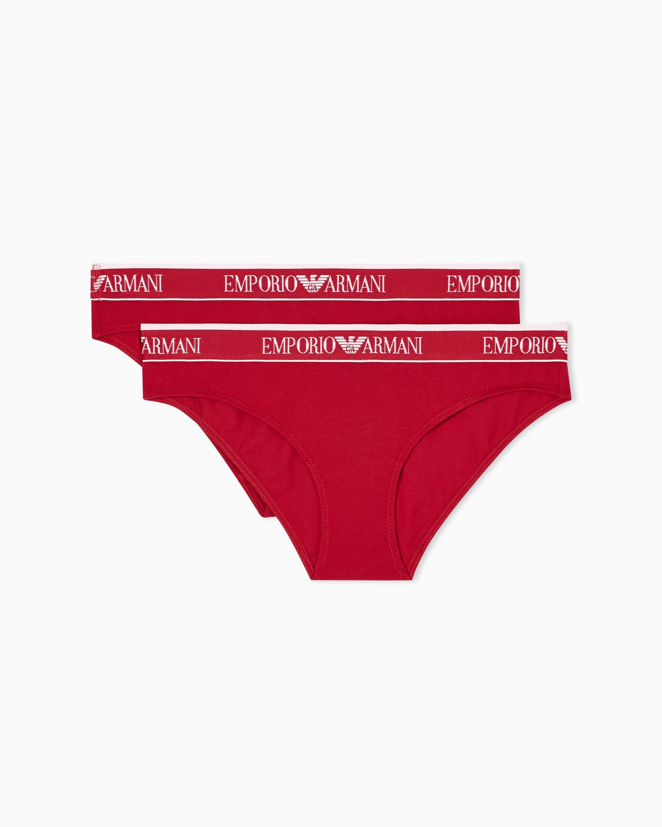 Two-pack of ASV Iconic organic-cotton briefs with logo waistband Slide 0