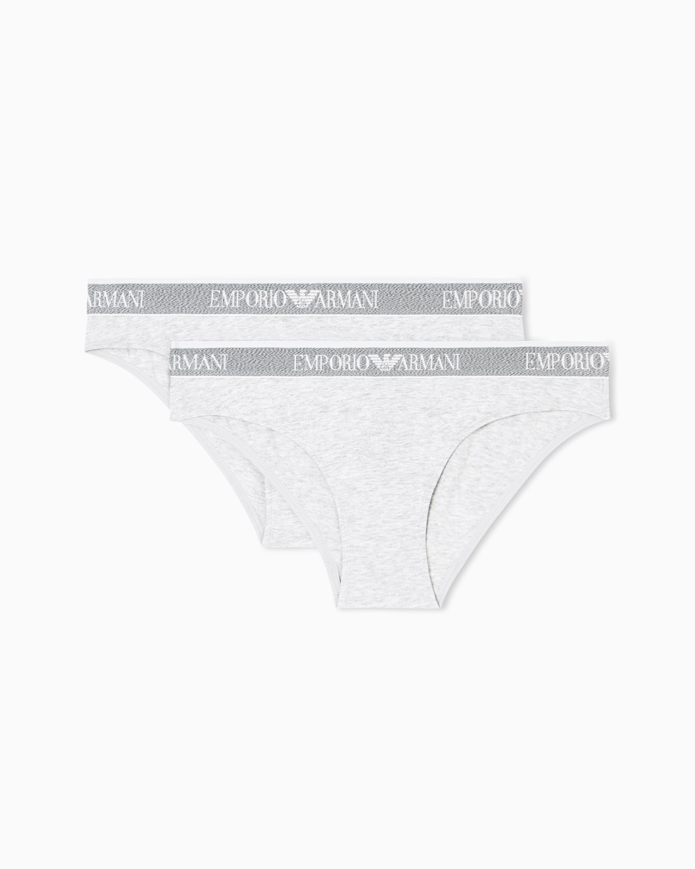Two-pack of ASV Iconic organic-cotton briefs with logo waistband Slide 0
