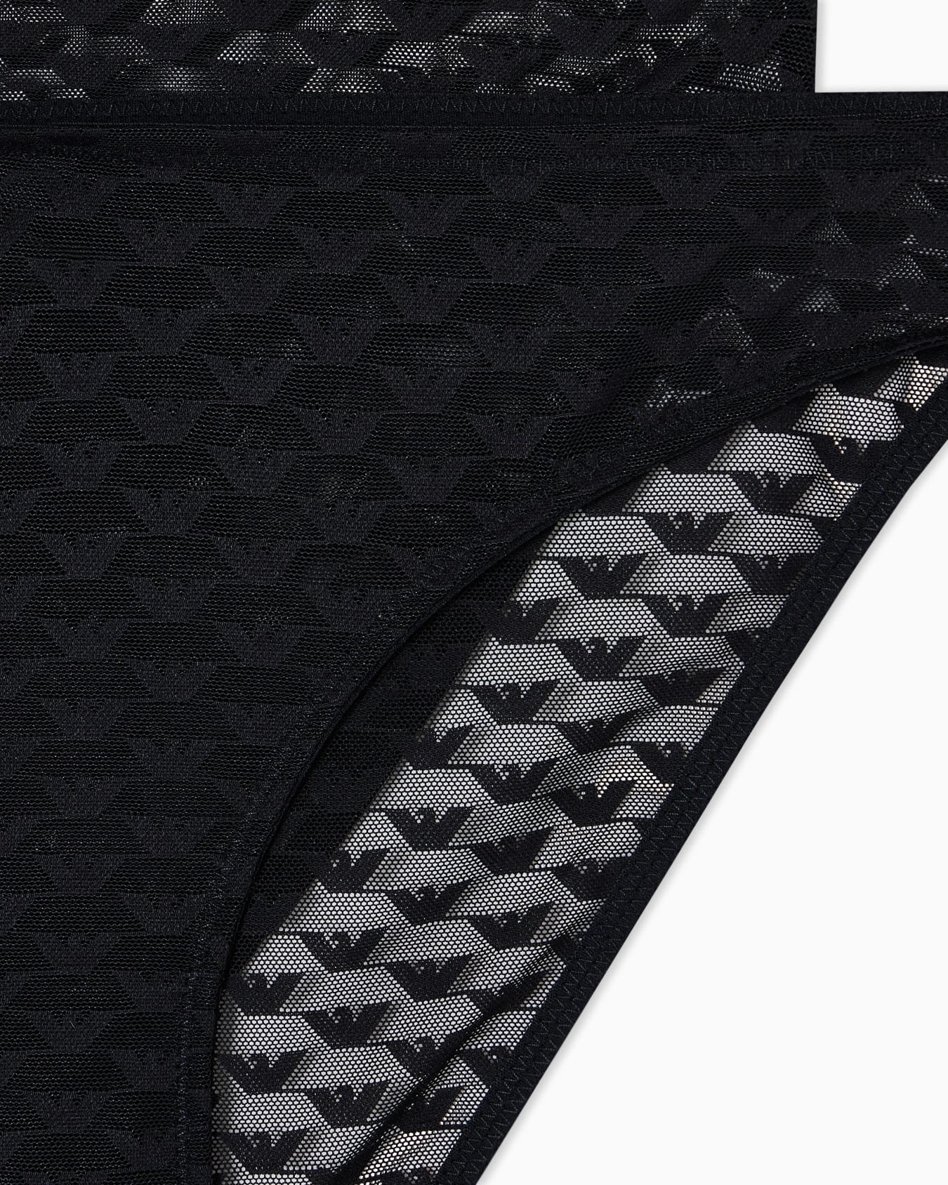 Two-pack of ASV mesh briefs with all-over eagle logo Slide 3
