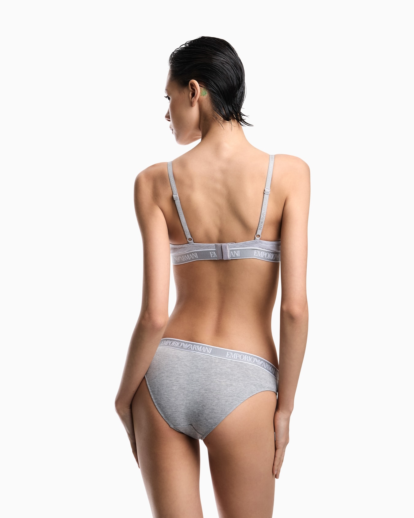 Paquete de dos braguitas de punto orgánico con banda con logotipo Iconic ASV Diapositiva 2