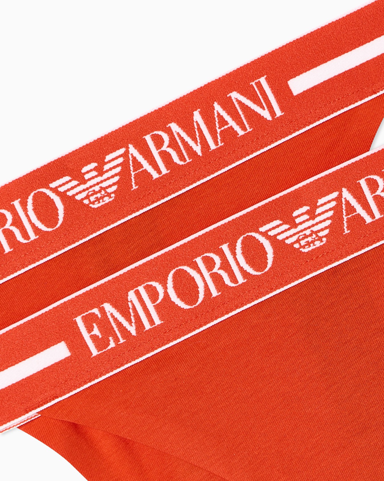 Two-pack of ASV organic jersey thongs with logo waistband Slide 1