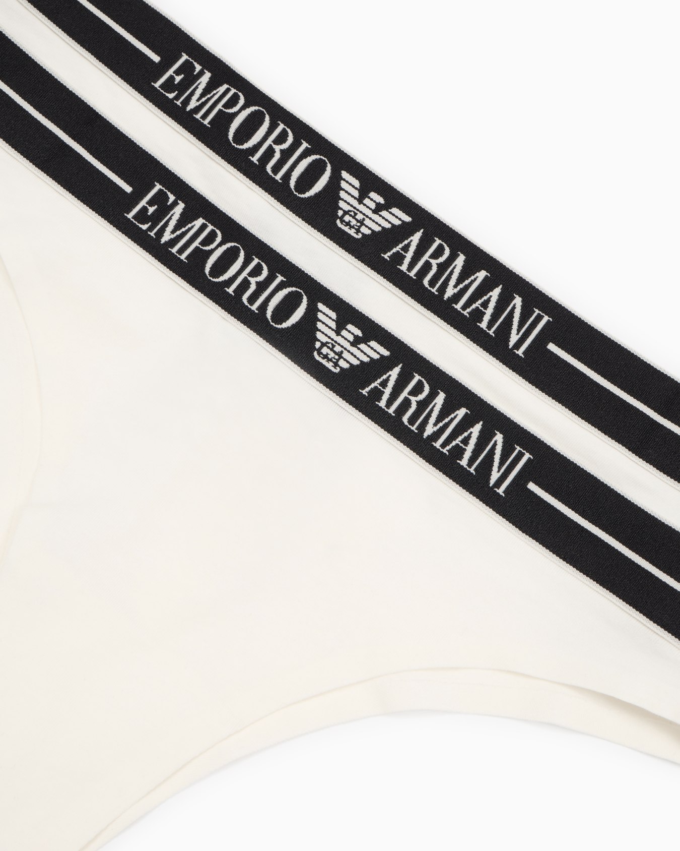 Two-pack of ASV organic-cotton Brazilian briefs with logo waistband Slide 2