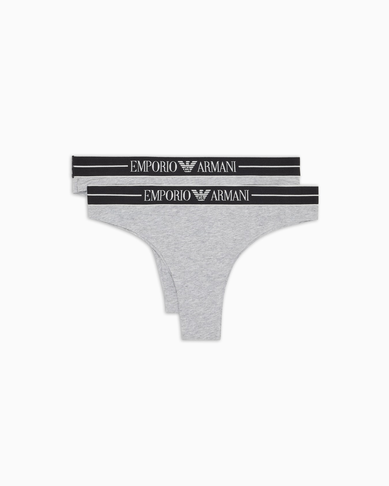 Two-pack of ASV organic-cotton Brazilian briefs with logo waistband Slide 0