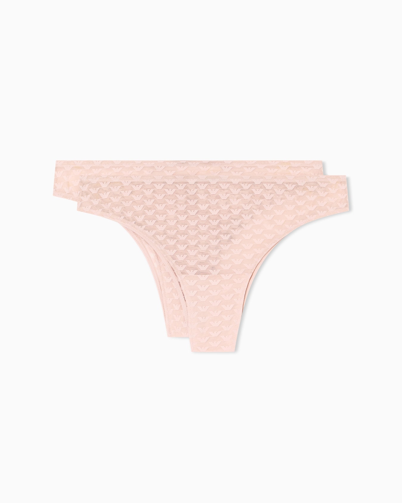 Two-pack of ASV mesh Brazilian briefs with all-over eagle logo Slide 0