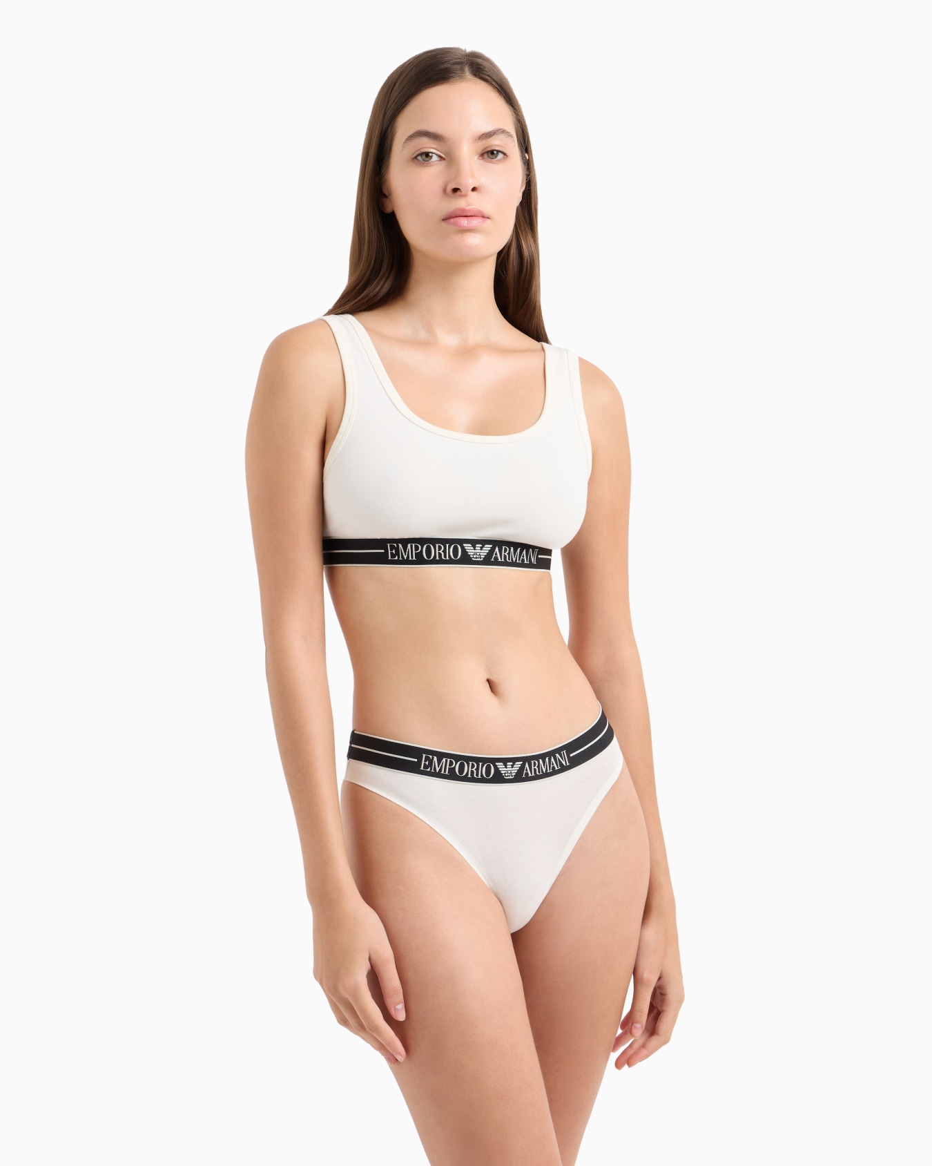 ASV organic-cotton bralette with logo underband Slide 1