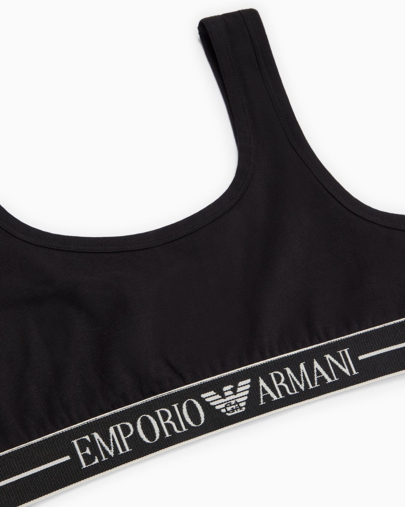 ASV organic-cotton bralette with logo underband Slide 3