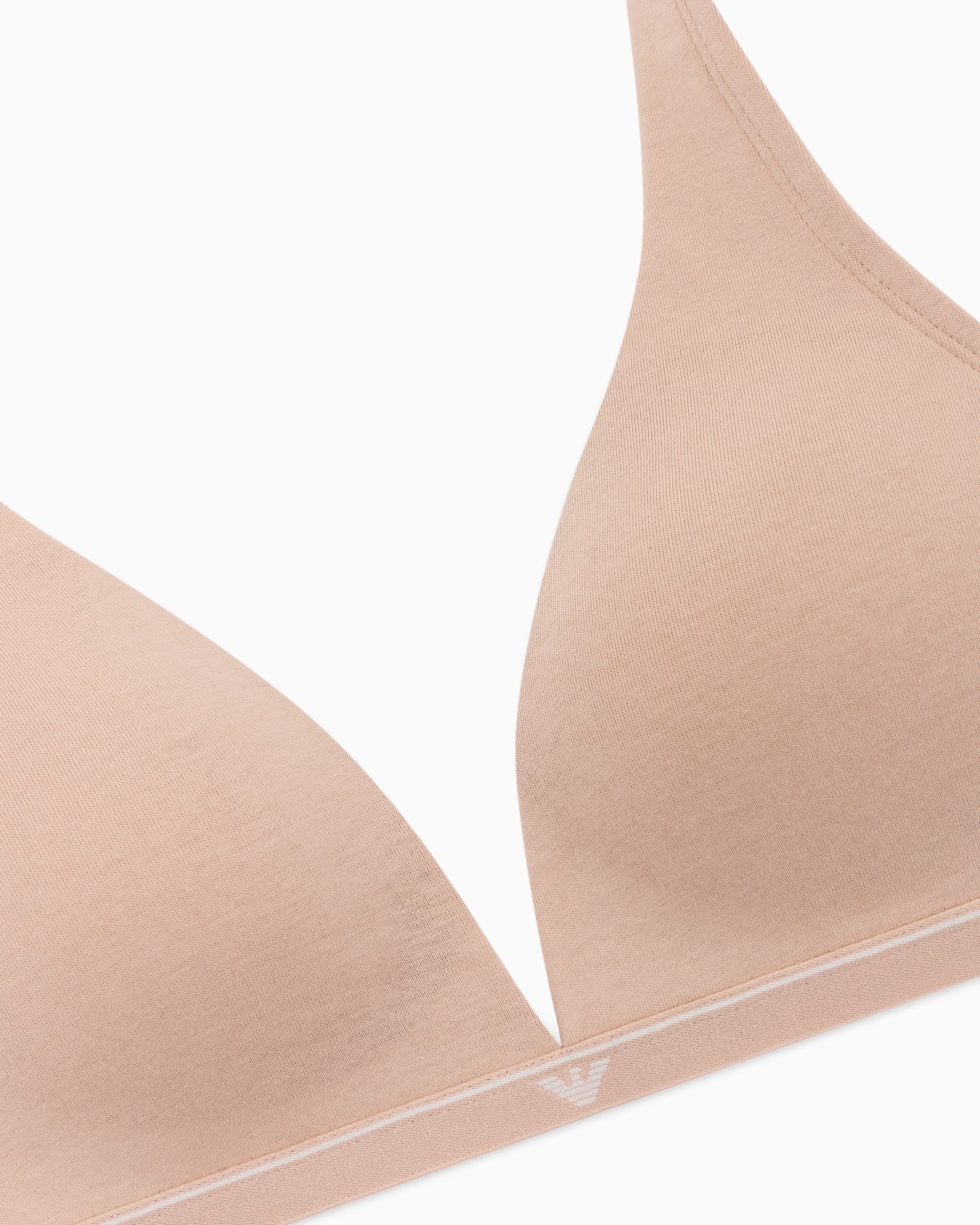Gepolstertes Bralette aus Baumwolljersey mit Logoband Folie 3