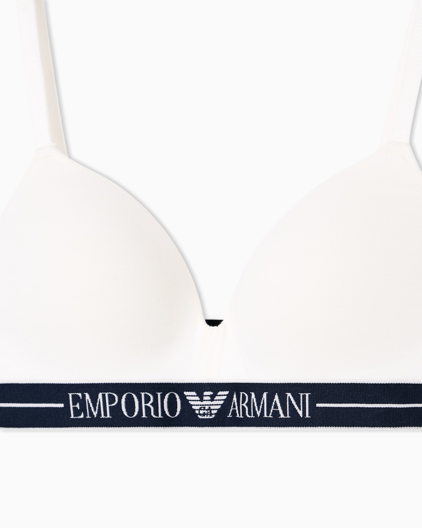ASV organic-cotton, padded triangle bra with logo underband Slide 3