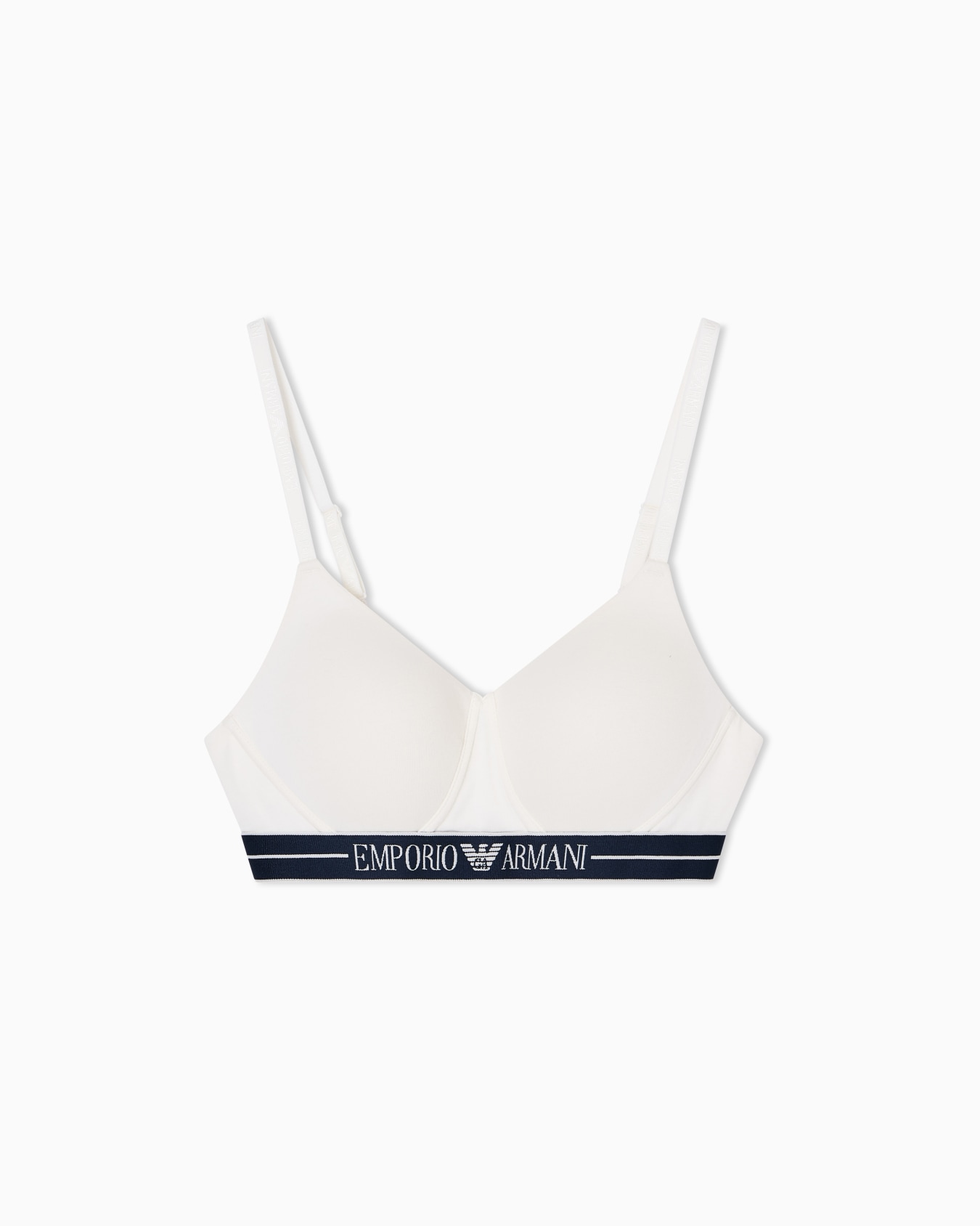 ASV organic-cotton padded bralette with logo underband Slide 0