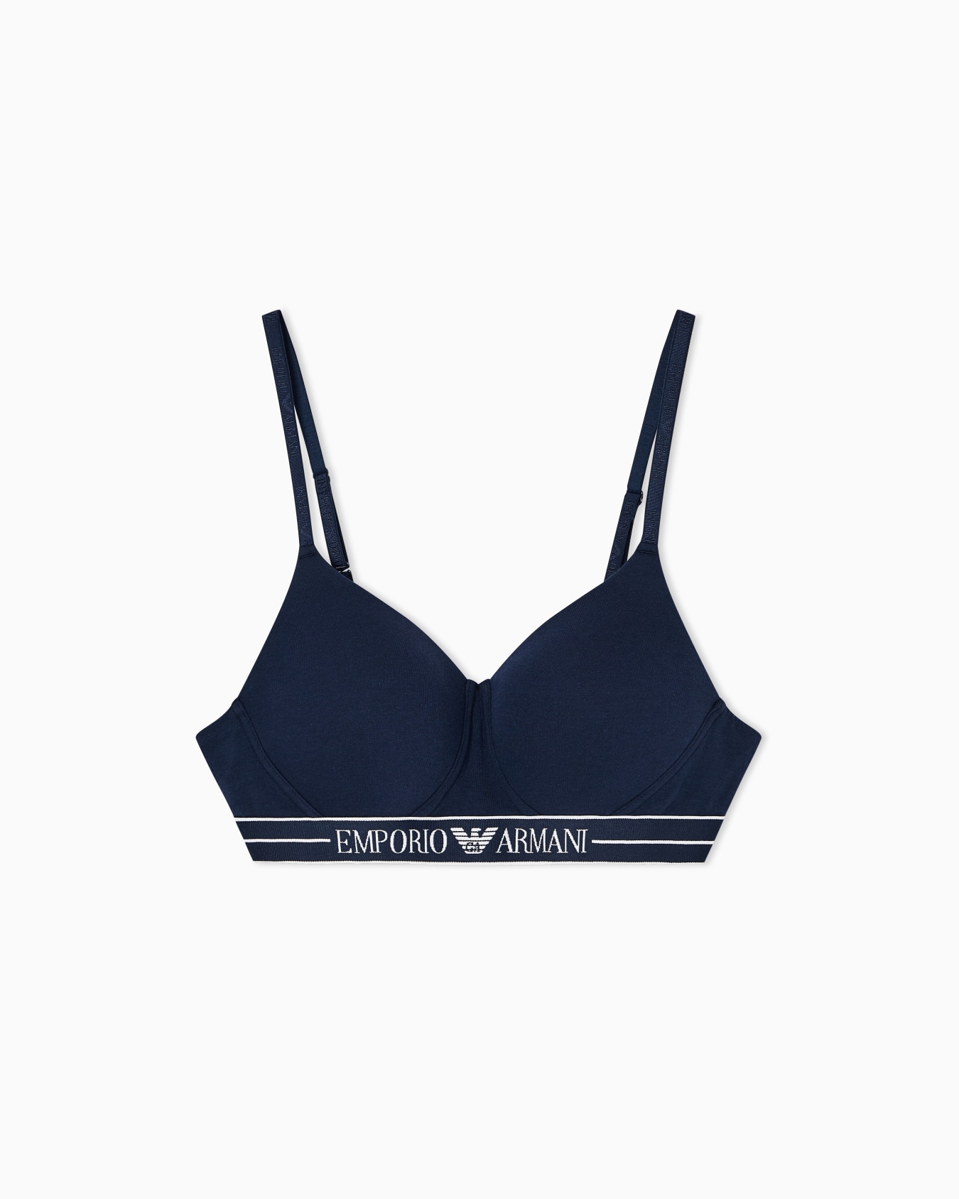 ASV organic-cotton padded bralette with logo underband Slide 0