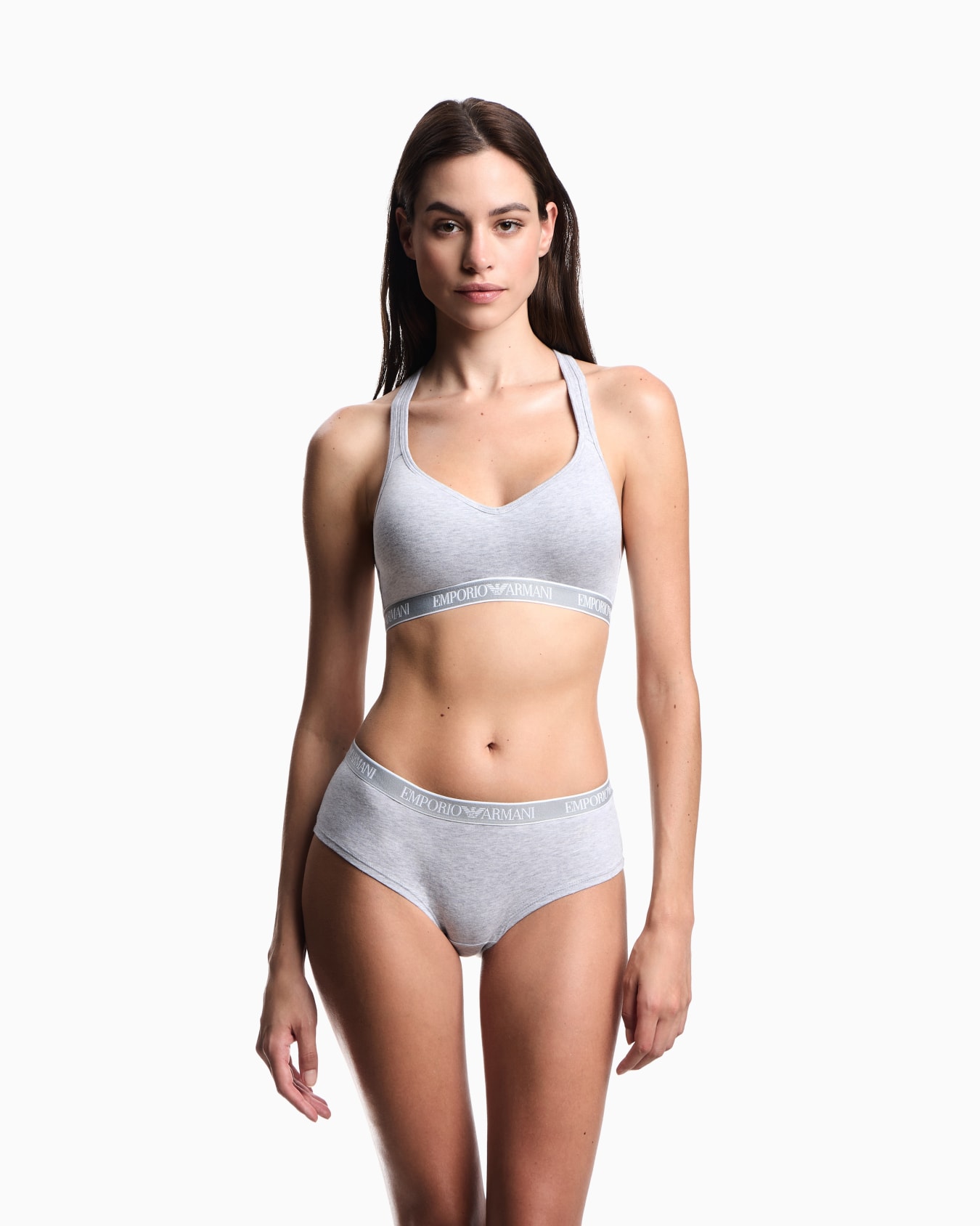 ASV Iconic organic jersey padded bralette with logo underband Slide 1