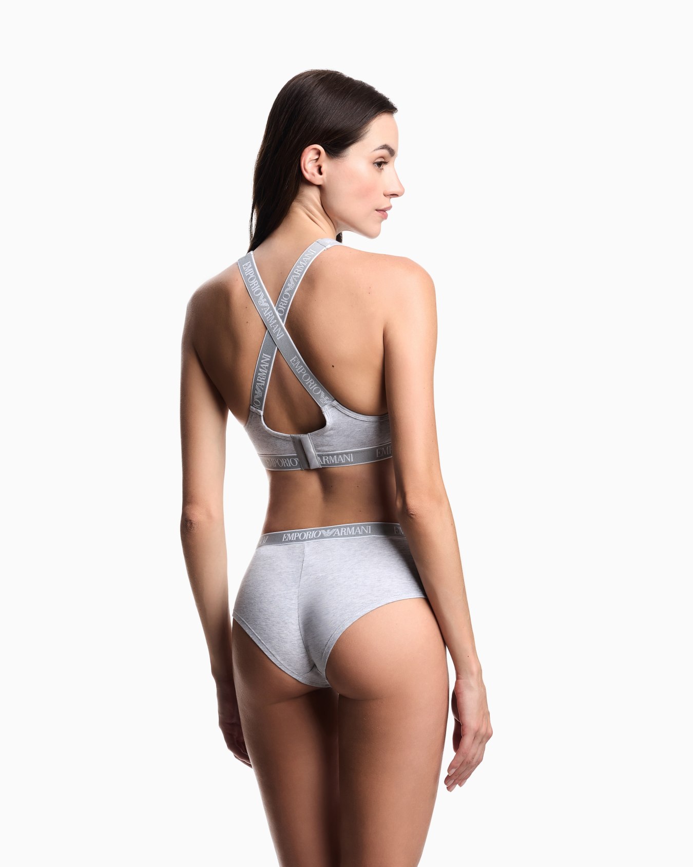 ASV Iconic organic jersey padded bralette with logo underband Slide 2