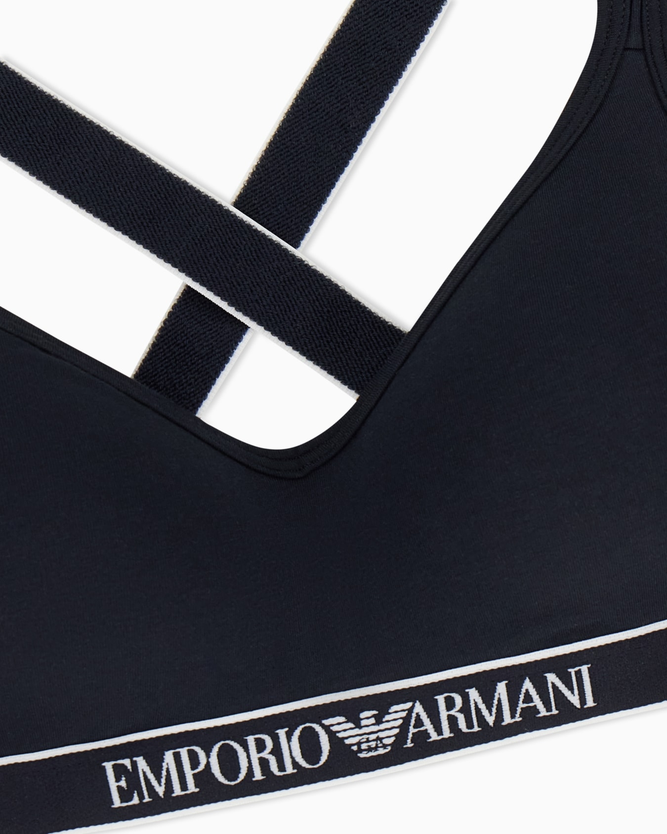 ASV Iconic organic jersey padded bralette with logo underband Slide 1