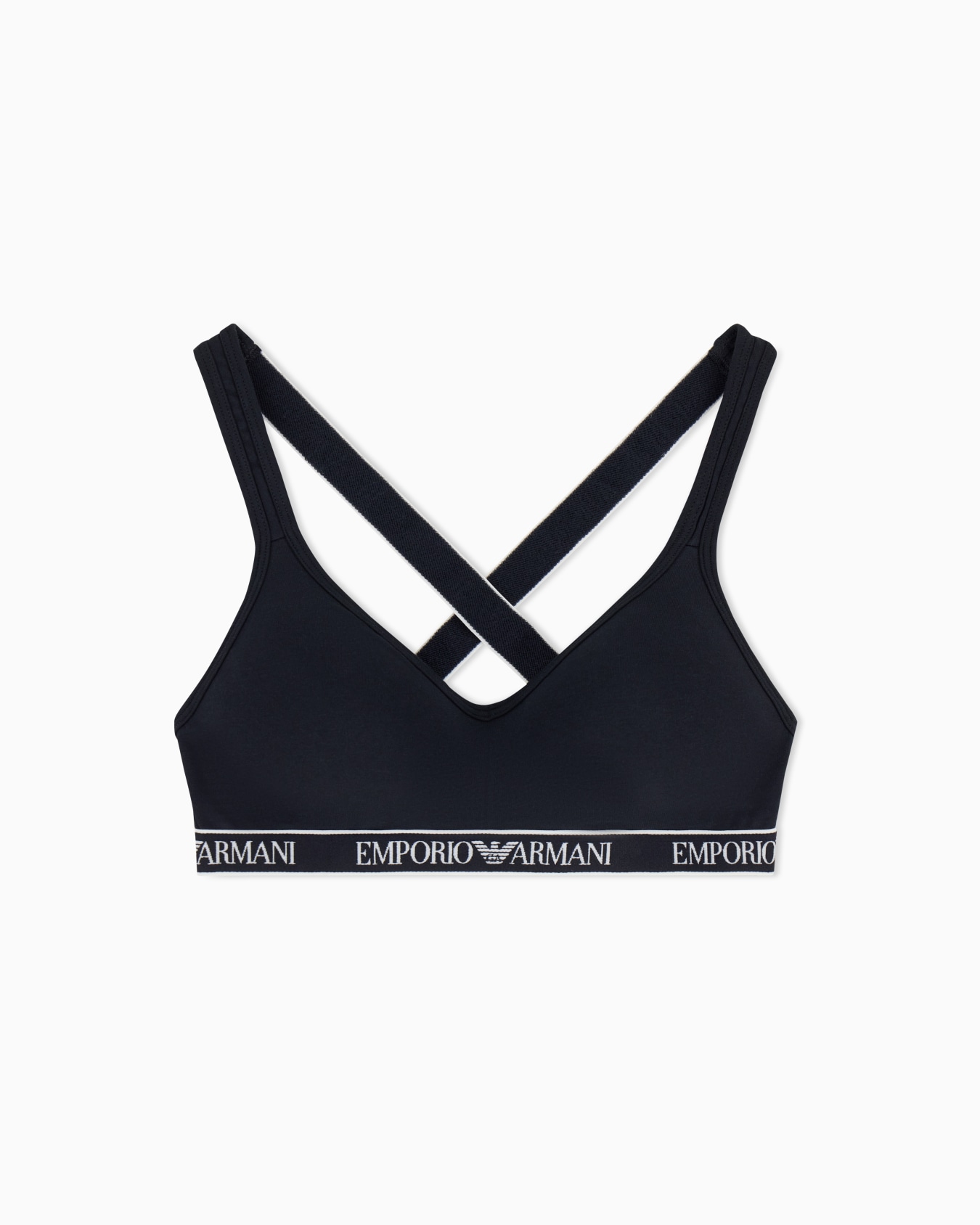 ASV Iconic organic jersey padded bralette with logo underband Slide 0