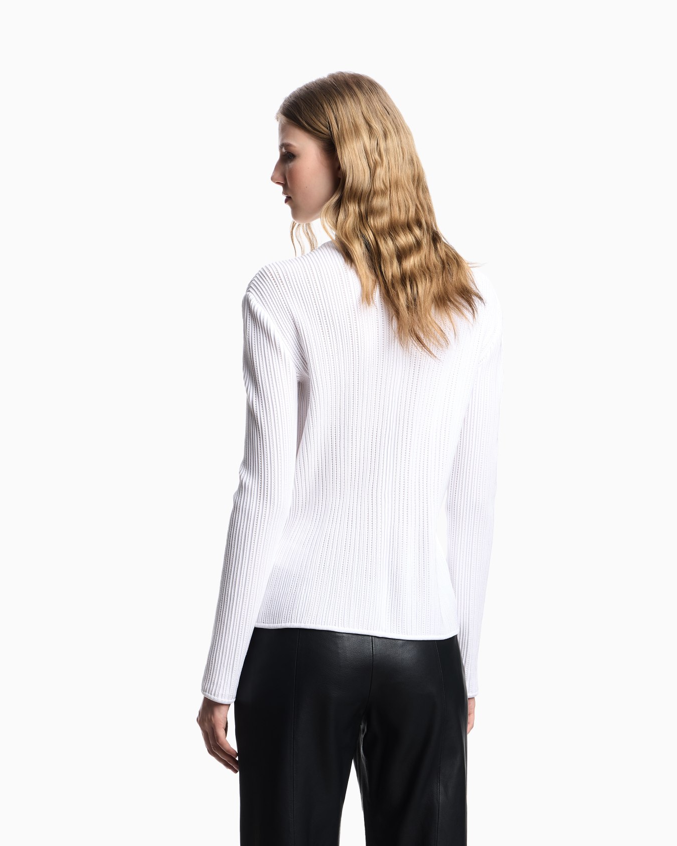 Perforated ottoman fabric jacket Slide 2